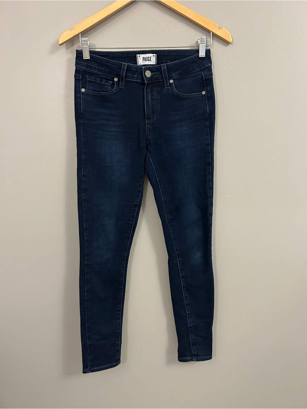 PAIGE Dark Indigo Skinny Jeans
